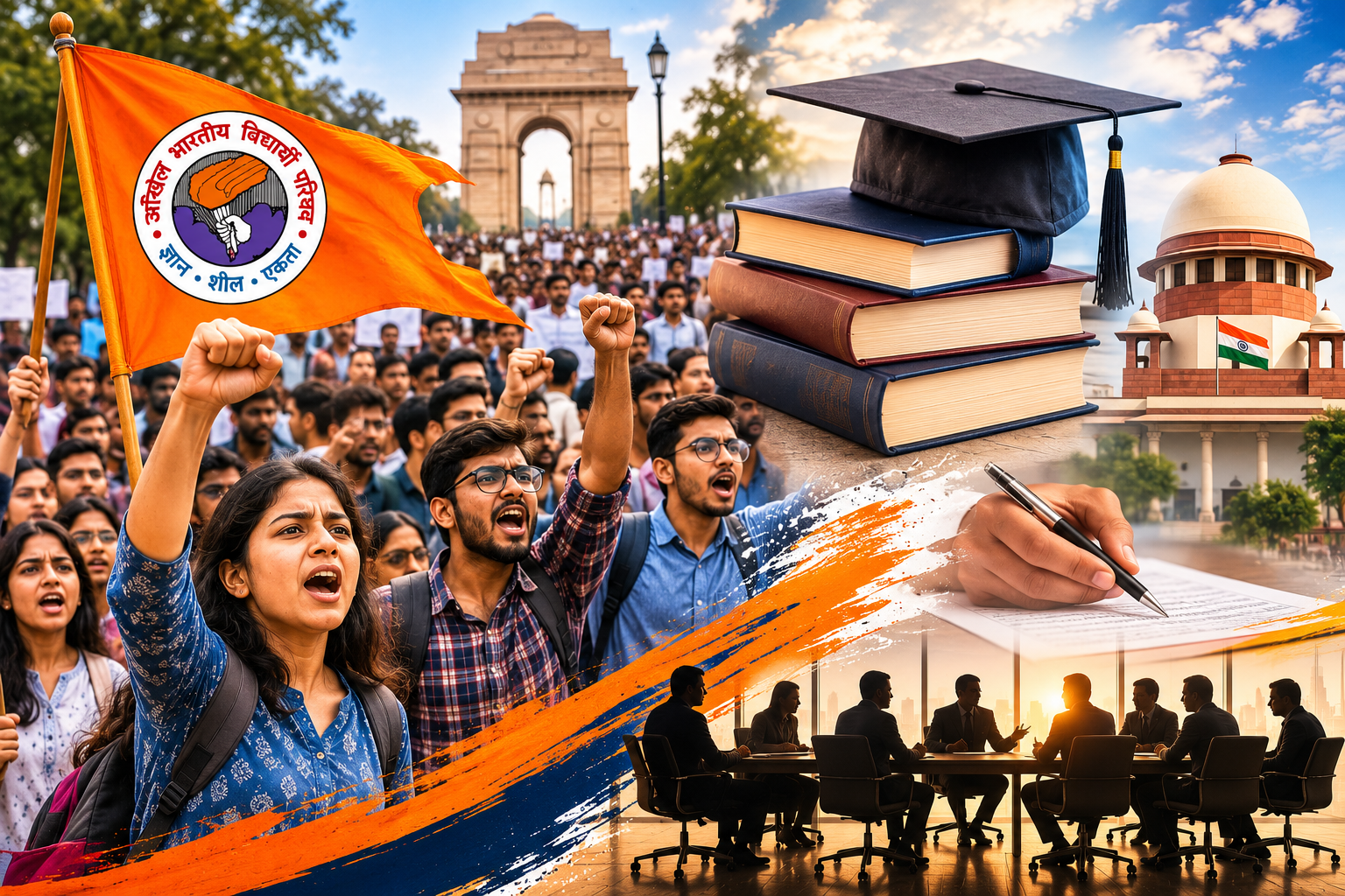जंतर-मंतर पर हिंसा से छात्र हितों को नुकसान, नीट सहित परीक्षा सुधारों के लिए उच्च स्तरीय समिति गठित करे सरकार: अभाविप