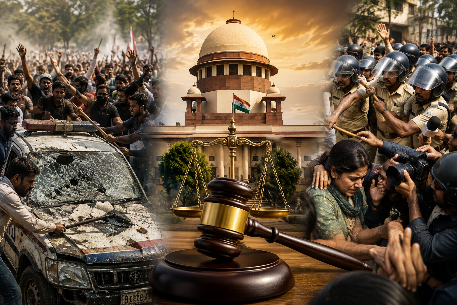 हिंसा पर न्याय, न कि पक्षपात